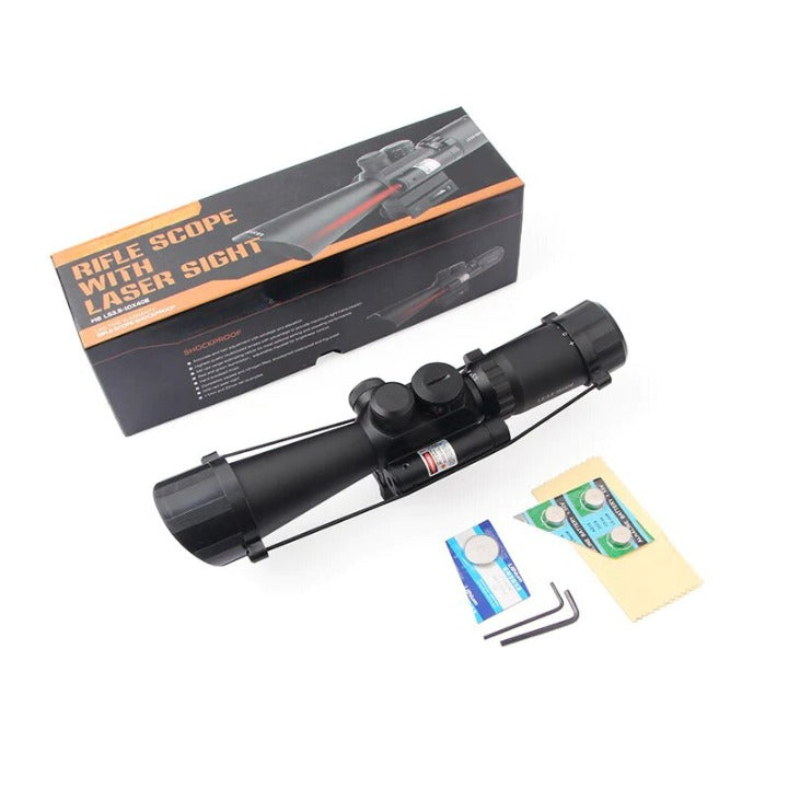 Tgtsoptic™ M8 3.5-10X40 Red Laser Optical Integrated Sight