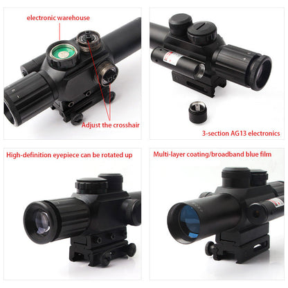 Tgtsoptic™ M6  4X25 Red Laser Sight