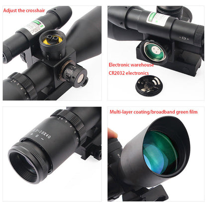 Tgtsoptic™ 2.5-10X40E Green Laser Sight Integrated Sight