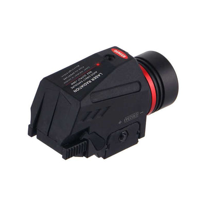 Tactical 150 lumens Red Laser White LED Flashlight Rail Mounted