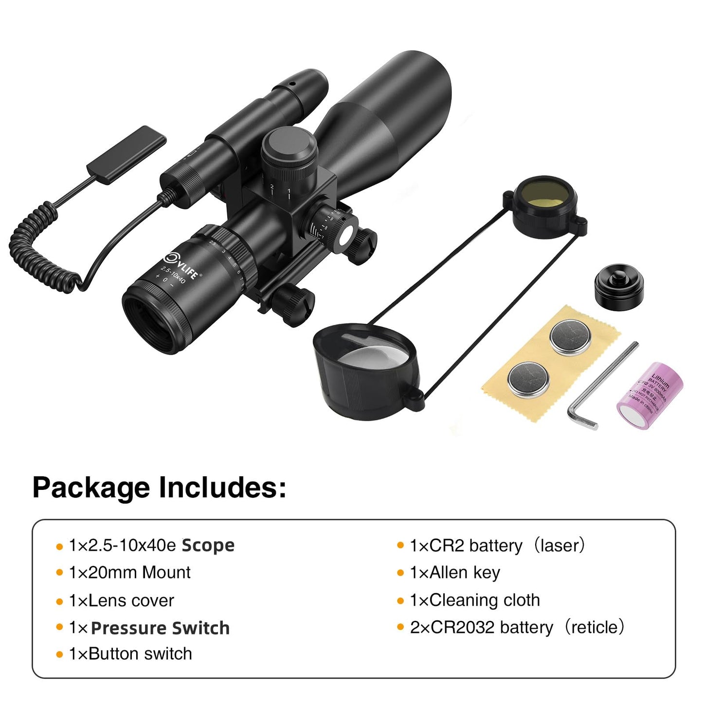 2.5-10X40E GREEN LASER INTEGRATED M10 OPTICAL SNIPER SIGHT - OPTICREV