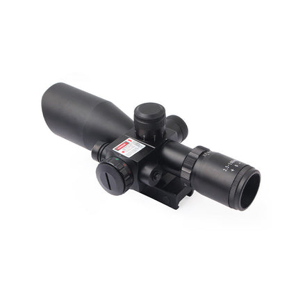 Tgtsoptic™  2.5-10X40E Red Laser Integrated Optical Sniper Scope