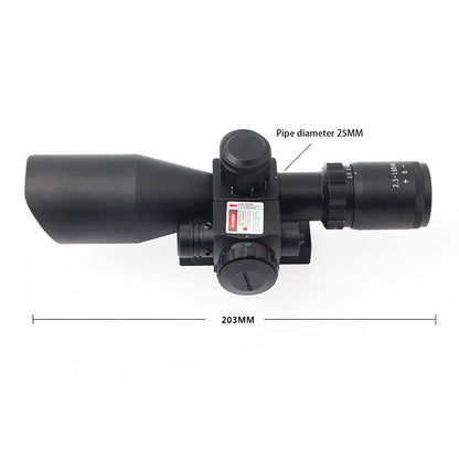 Tgtsoptic™  2.5-10X40E Red Laser Integrated Optical Sniper Scope