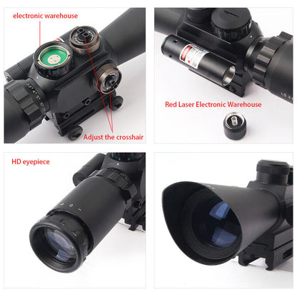 Tgtsoptic™ M8 3.5-10X40 Red Laser Optical Integrated Sight