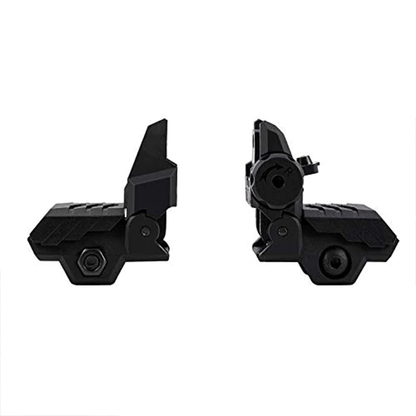 TS1 Flip up Battle Iron Sights Front and Rear Sights For Picatinny Rail（With optical fiber）