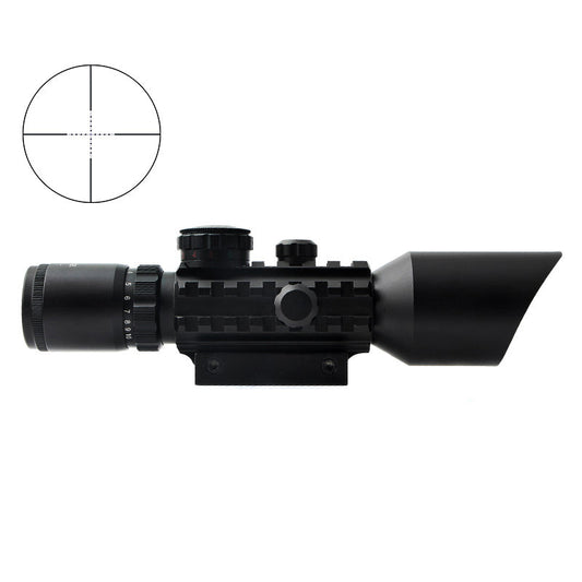 Tgtsoptic™  M9 3-10X42E Fishbone Red Laser Sight Integrated Scope