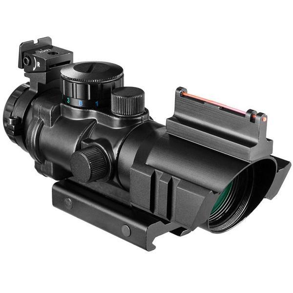 ACOG 4X32 RIFLESCOPE 20MM DOVETAIL REFLEX OPTICS SCOPE TACTICAL SIGHT FOR HUNTING GUN RIFLE AIRSOFT SNIPER MAGNIFIER AIR SOFT - OPTICREV